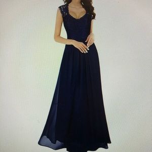 Size Large Navy Bridesmaids Dress